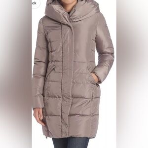 French Connection Women's Down Coat with Pillow Collar